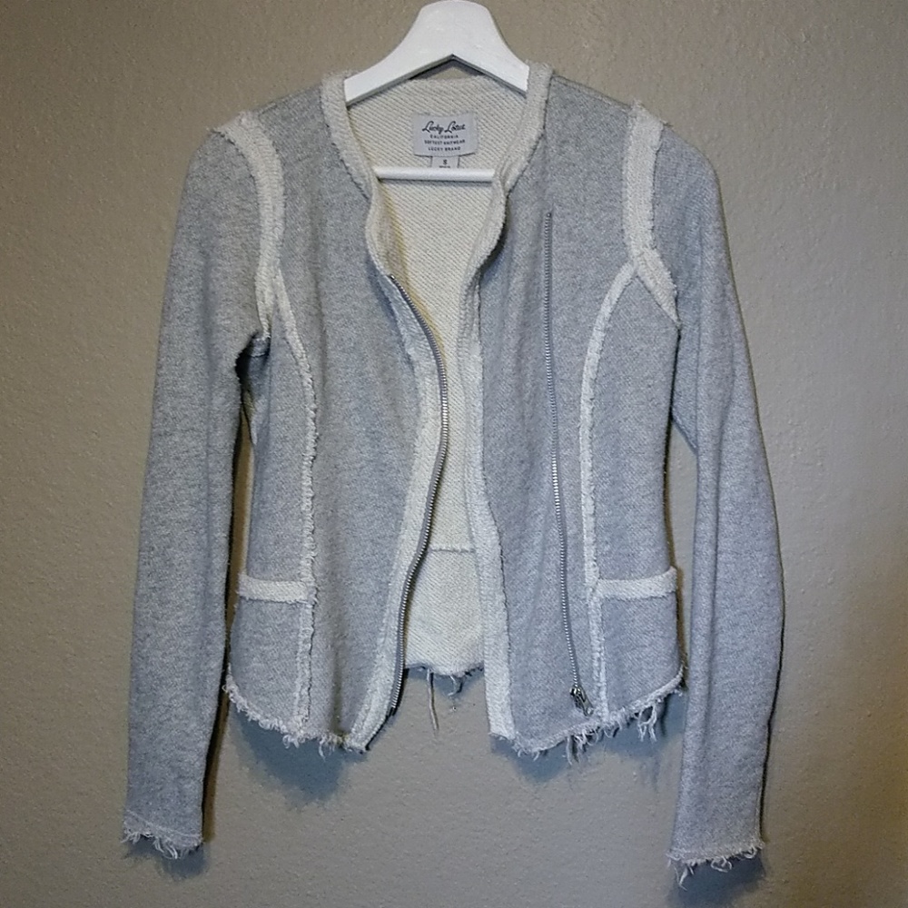 Lucky Brand Zip-front Cardigan